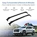 Partol Roof Rack Cross Bars for GMC Acadia 2017 2018 2019 2020 2021 2022 2023 Aluminum Roof Rail Luggage Rack Cargo Carrier for Snowboard Canoe Kayak Bike