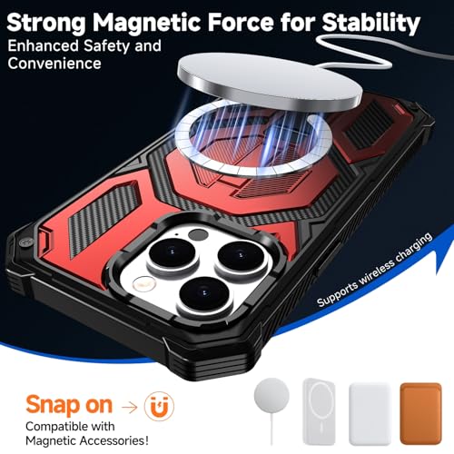 Coque iPhone 13 Pro MagSafe protège écran résistant aux chocs avec support - 3