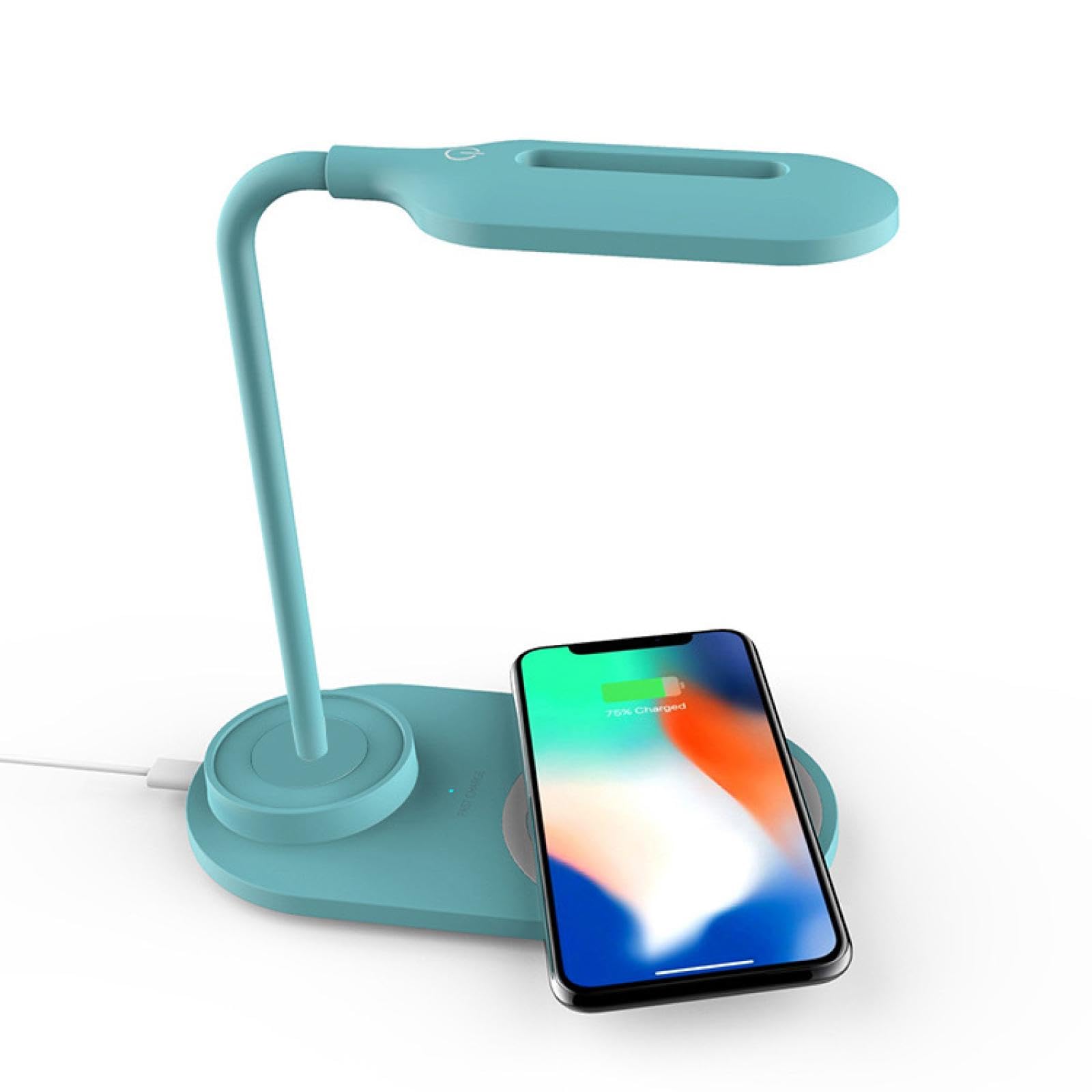 15W bezprzewodowa lampa biurkowa LED do szybkiego ładowania do czytania składana ochrona oczu dotykowa kreatywna lampka nocna lampka nocna/63 (Color : H507 (Charging cable))