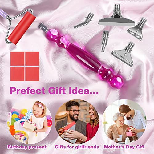 Baiyigs 21Pcs Diamond Painting Pen Accessories Tools Kits For Diy Art&Craft, Stainless Steel Metal Anti-Fall Tip With Ergonomic Resin Diamond Art Pen For 5D Diamond Paint Bead Dot, Embroidery Decor #TOP5