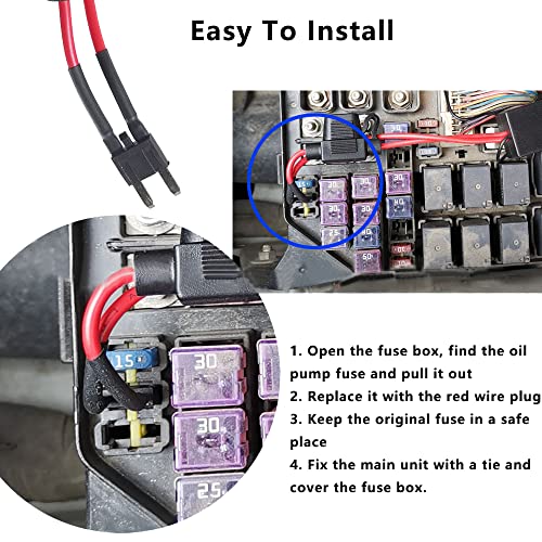 TOTMOX Car Intelligent Anti-Robbery System, M506 Immobilizer System with 2 Remotes, Car Wireless Immobilizer, Compatible with 12 V DC Gasoline Vehicles, Motorcycles