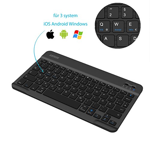 Tablet Tastatur Arteck Bluetooth QWERTZ Deutsch