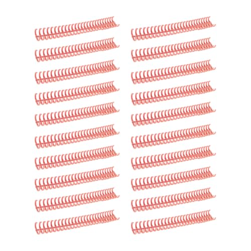 Image of Page Binding Rings Combs 30 Hole 12 Mm PP Spine Pack, Red