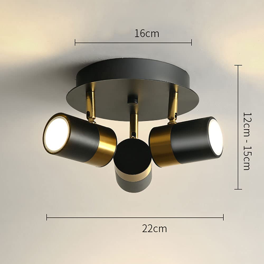 Middle LED Multi-Directional Plafonnier Spot Plafonnier Encastré Rail Kit D'éclairage Pour Couloir Cuisine Bureau Chambre Chevet Gu10 Ampoules
