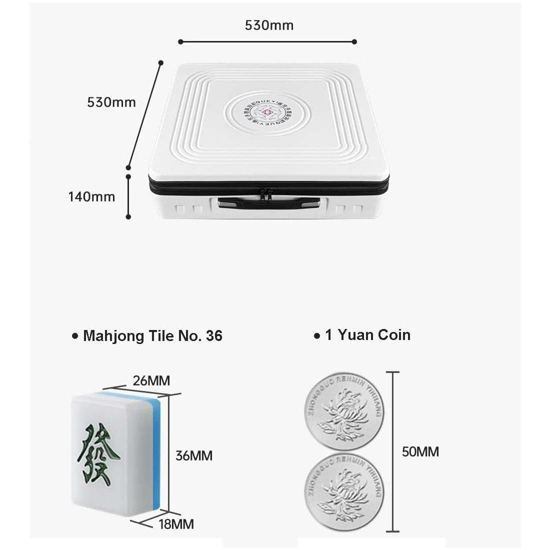 Tabella elettrica portatile di Mahjong con Shuffler automatico per il gioco all'aperto facile