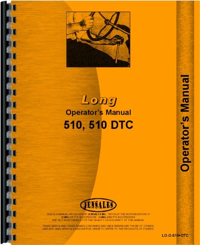 Operators Manual Long 510DTC 510 Tractor      Plastic Comb
