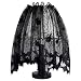 Aytai 18 x 60 Inch Halloween Black Lace Lamp Shade Cover with Ribbon, 3 in 1 Black Spider Lamp Shade Covers for Halloween Decorations