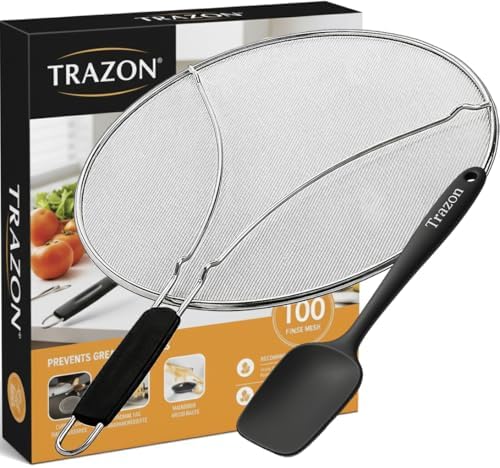 Grease Splatter Screen for Frying Pan 13 inch - Stops 99% of Hot ...