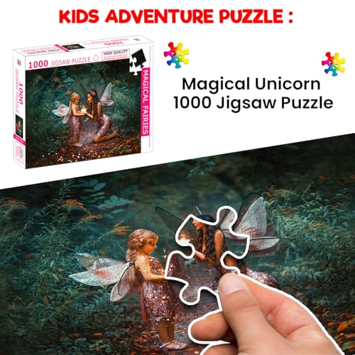 Image of Magical Faries Jigsaw Puzzles 1000 - Piece for Kids and Childrens - Educational, Gifts, Fun and Creative Game - Ages 9+