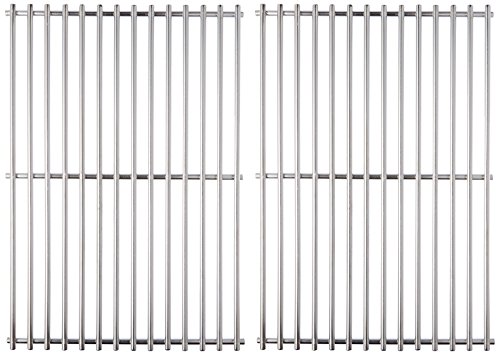 Music City Metals 5S182 Stainless Steel Wire Cooking Grid Replacement for Gas Grill Model Master Forge 2518-3, Set of 2