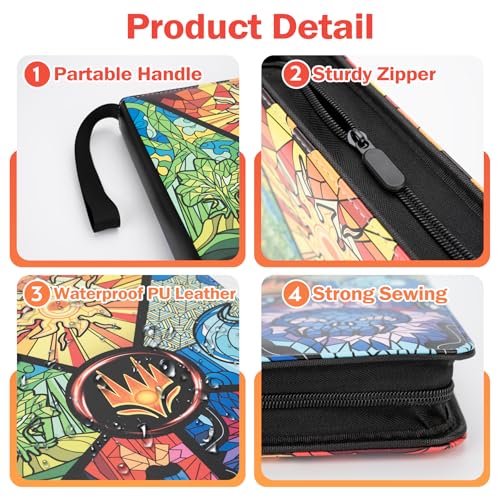 Image of 9 Pocket Card Binder for MTG /YGO /PTCG /Game Cards, Holds 900 Cards,Premium Card Collector Book for TCG Players,Toys Gifts for Kids(MTG-5)
