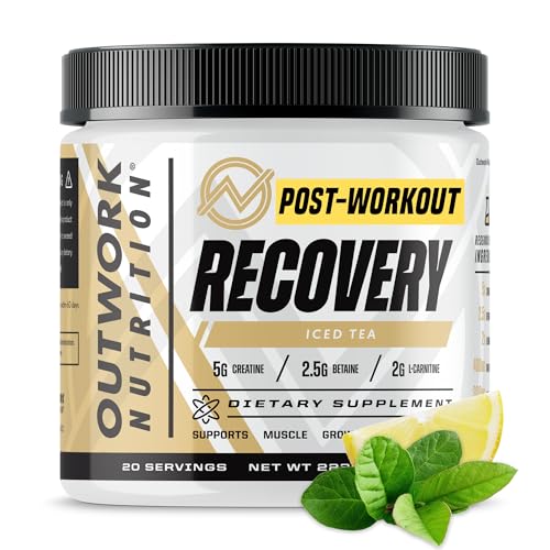 Outwork Nutrition Post Workout Recovery Powder - Creatine Monohydrate, KSM-66