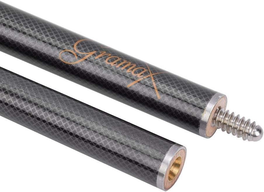 Image of JBB Snooker and Pool Cue Stick, Carbon Fiber, Half Joint, 9mm (Black)