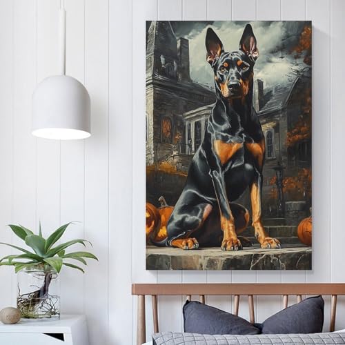 Impression sur toile Doberman pour habiller un mur vide avec style - 5