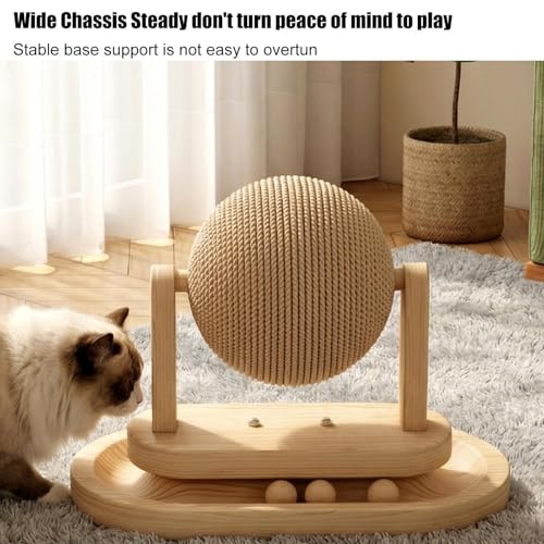 Boule à griffes pour chats d'intérieur et exercice de lapin en maison - 6