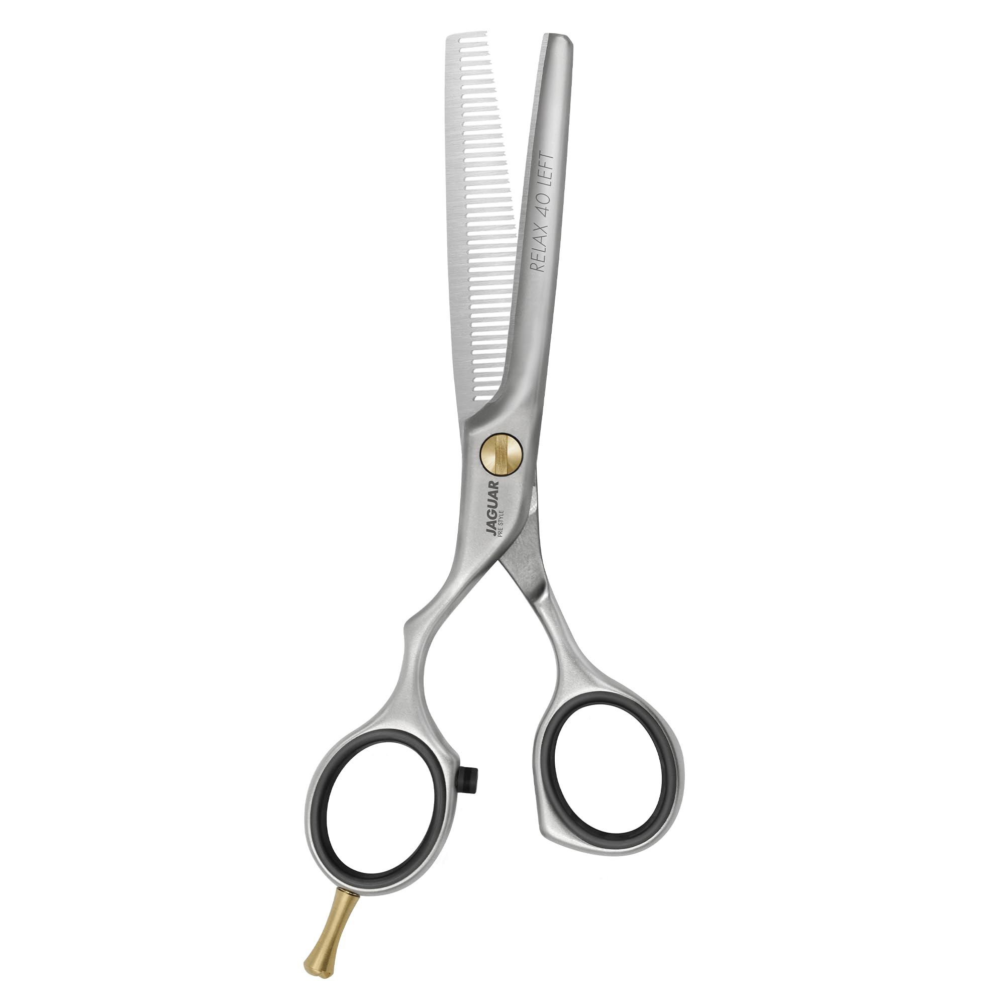 JAGUAR Forbici da modellazione PRE STYLE RELAX 40 LEFT 5.25” | Forbici da modellazione per mancini con 40 denti sfalsati | finitura opaca | Made in Germany