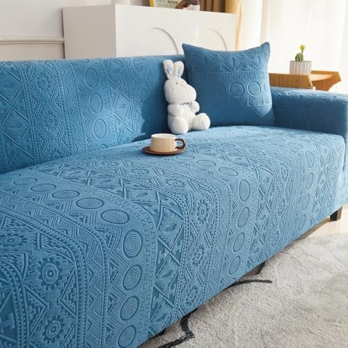 �X�[�p�[�X�g���b�`�\�t�@�J�o�[�A3?5�l�|���p�t���J�o���b�W�\�t�@�J�o�[�AL���^�Z�N�V���i���Ή��̃��j�o�[�T������~�߃W���J�[�h�X���b�v�J�o�[�A�y�b�g�Ή��Ƌ�v���e�N�^�[ blue Quadruple(93-118in)(235-300cm)