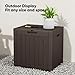 NEWBULIG 31 Gallon Deck Box, Weatherproof Resin Lockable Outdoor Storage for Secure Package Deliveries and Indoor Storage in Garden or Patio, Backyard
