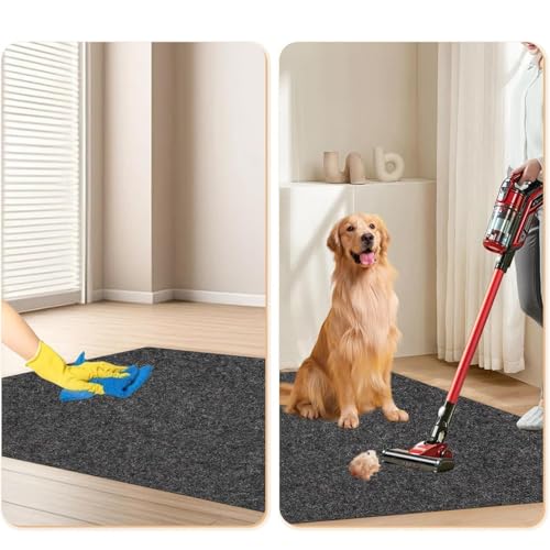 Tapis de cage pour chien étanche en feutre et base PVC