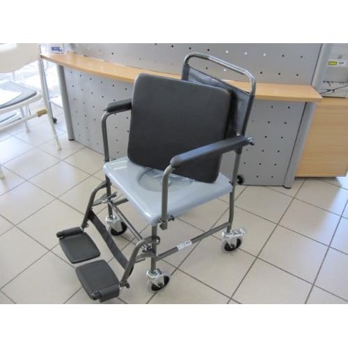 Toilettenstuhl fahrbar H720T von AQUATEC INVACARE Toilettenrollstuhl Rollstuhl