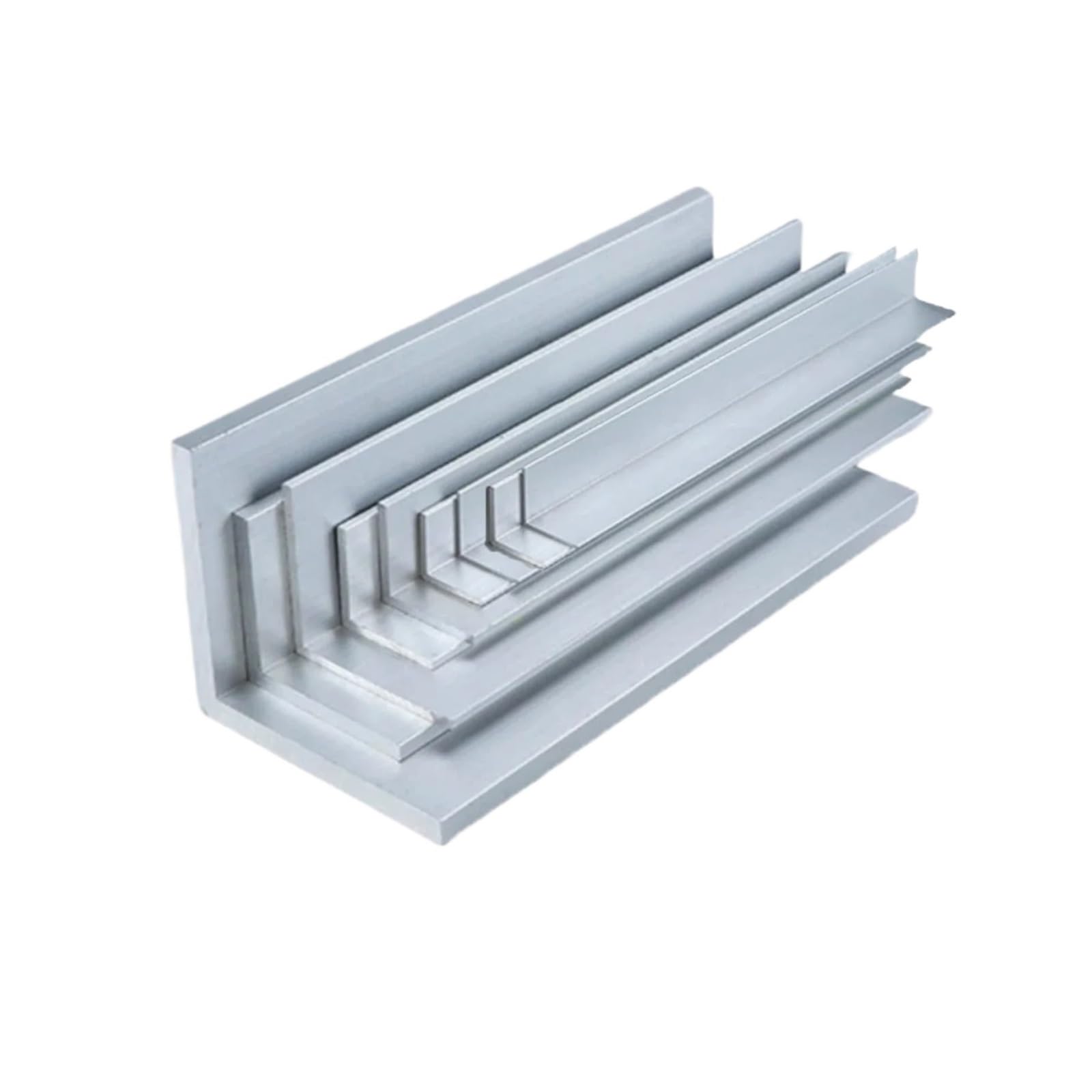 Ángulo de aluminio Angulo Aluminio En Forma De L Esquina Igual 90 | Longitud 250 mm 6061 Derecha Resistente a la oxidación Plata ligera(3x25x25x250mm,5pcs)