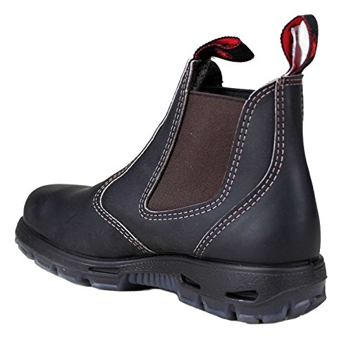Image of Red Back Boots USBOK Dark Brown Steel Toe Size 5.5 US, 5.5 X-Wide