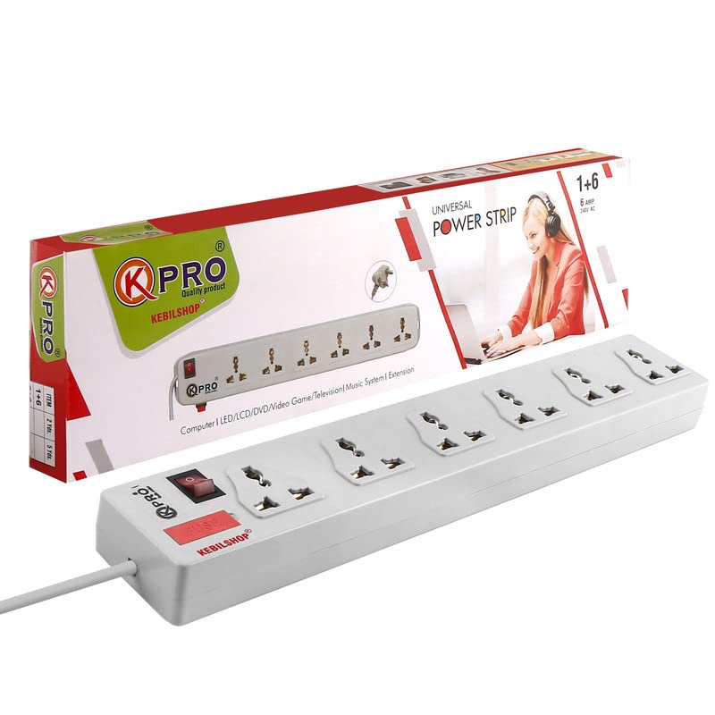 6+1 Extension Board/Cord,Power Strip,6 Universal Sockets 1 Switch with Indicator,SafetyFuse,Upto 10 Amp with 15 feet/4.5 M Cable (6 Socket+1 Switch)-picture-21