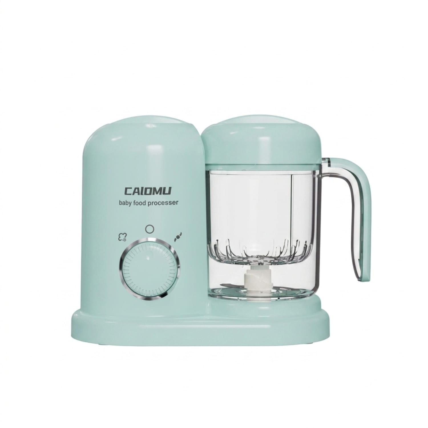 Electric Infant Food Blender and Steamer Easy-Clean Infant Food Steamer and Blender Compact Appliance Countertop for Parents, Moms, Kitchen, Home, Lake Green, UK Plug-image-28