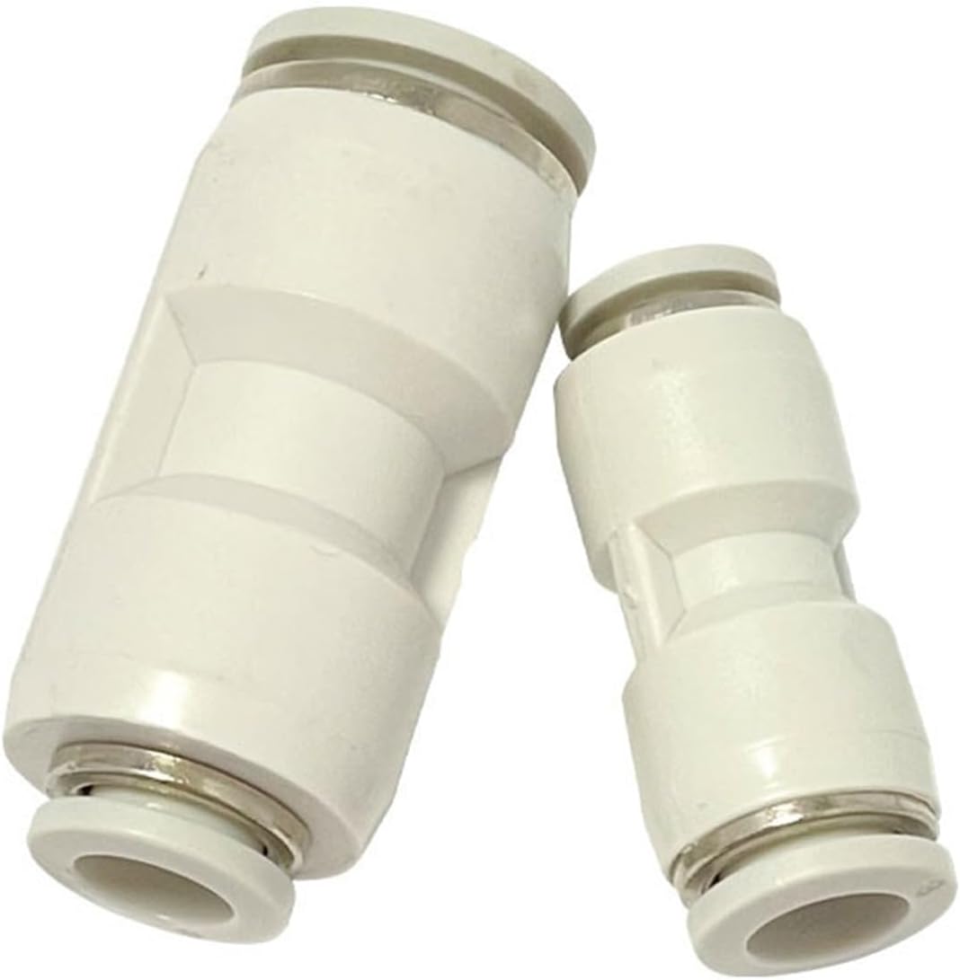 100/50PCS Two-way Reducing PG Pneumatic Pipe Quick Connector High-pressure Cylinder Fittings Straight Through(PG6-4 (100PCS))