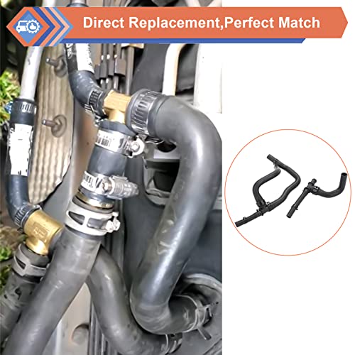 Zonfant Hvac Heater Hose Pipe Kit With Tee For Return Compatible With 2008-2020 Dodge Journey 2.4 Vvt, Replace#5058437Ad 5058437Ai 5058437Ak #TOP5