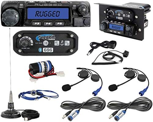 Rugged Radios XP1-KIT-HK Polaris RZR Complete UTV Communication K...