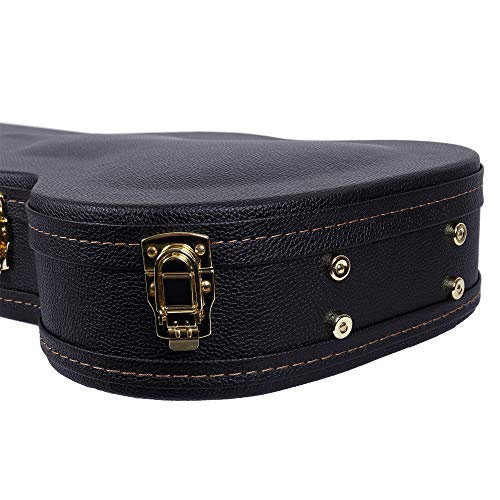 Image of Crossrock Hardshell Arch Top wood case fits SG Electric Guitars-Black(CRW600SGBK)