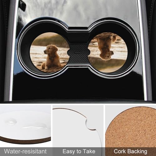 Portavasos para Carro con Diseño Retriever, 2 Piezas miniatura 5
