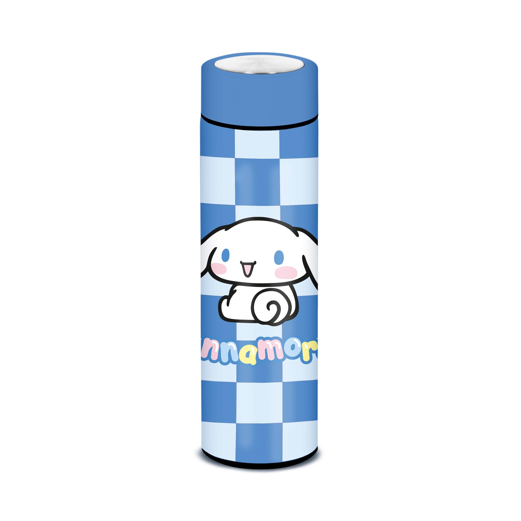 Hello Kitty Cinnamoroll Blue Cinnamoroll Vichy-Block Smart Bottle, Blue, 500 Ml