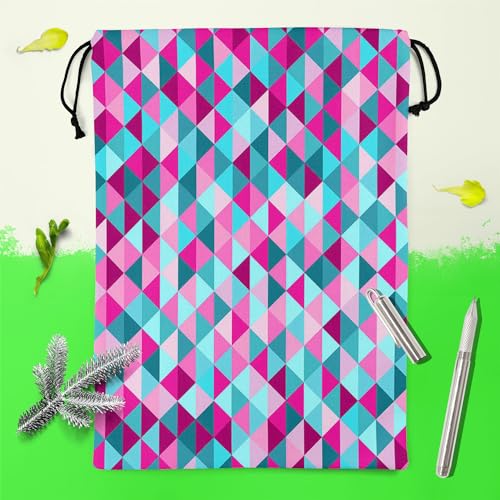 Image of ArtzFolio Triangle Tiles | Reusable Sack Bag | Bag for Gym, Storage, Vegetable & Travel
