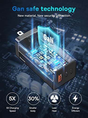 Baseus 65W 3 Port Gan Charger 30000Mah 65W Power Bank #TOP7