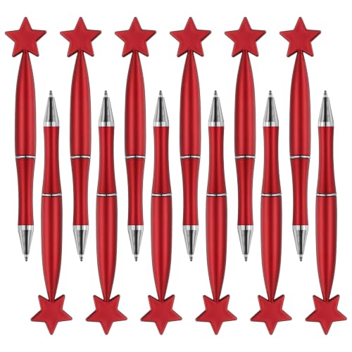 Bolígrafos de estrella tinta negra y roja con punta fina de 1.0mm de trazo limpio