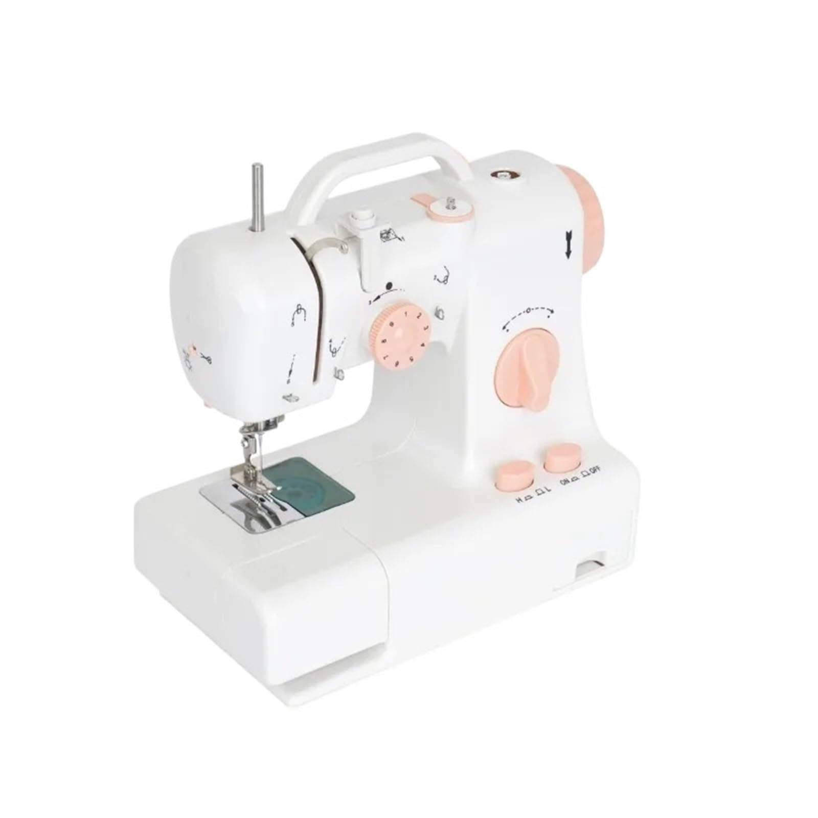 Edede One Color Sewing Machine, Sewing Machine For Beginners Portable Electric Sewing Machine Mini Tabletop Home Use Sewing Machine