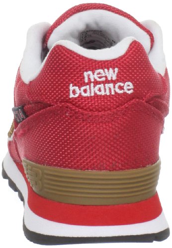 Image of New Balance Kid's 574 V1 Lace-Up Sneaker, Red /Brown, 10.5 M US Little Kid (4-8 Years)
