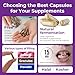 ATLEMISME Pullulan Empty Capsules Size 0 - Vegan Capsules Empty (100 Count) Empty Capsules DIY Vegetable Capsule Filling - Veggie Capsules Empty Caps with 2 Micro Lab Spoons for Capsule Filling