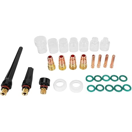 Amazon Perfeclan Tig溶接ガスガラスカップキット ガスレンズガスケットカップ ノズルセラミックカップ Tigコレット 溶接機器アクセサリ