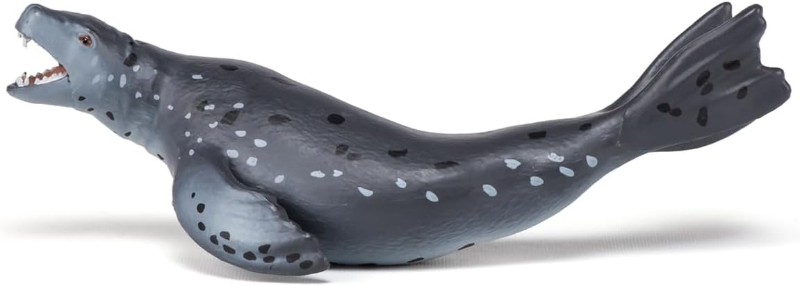 Papo - Realistic Leopard Seal Figure - Ages 3+ - Marine Life Collection - Educational Play Marine Mammals - Gift Idea Toy for Girls and Boys