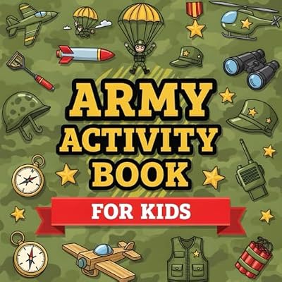 Army Activity Book For Kids