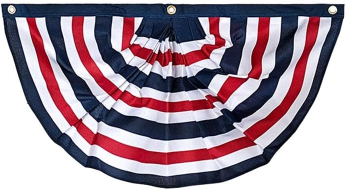 Blue, Red, White Bunting 18" x 36" by Briarwood Lane