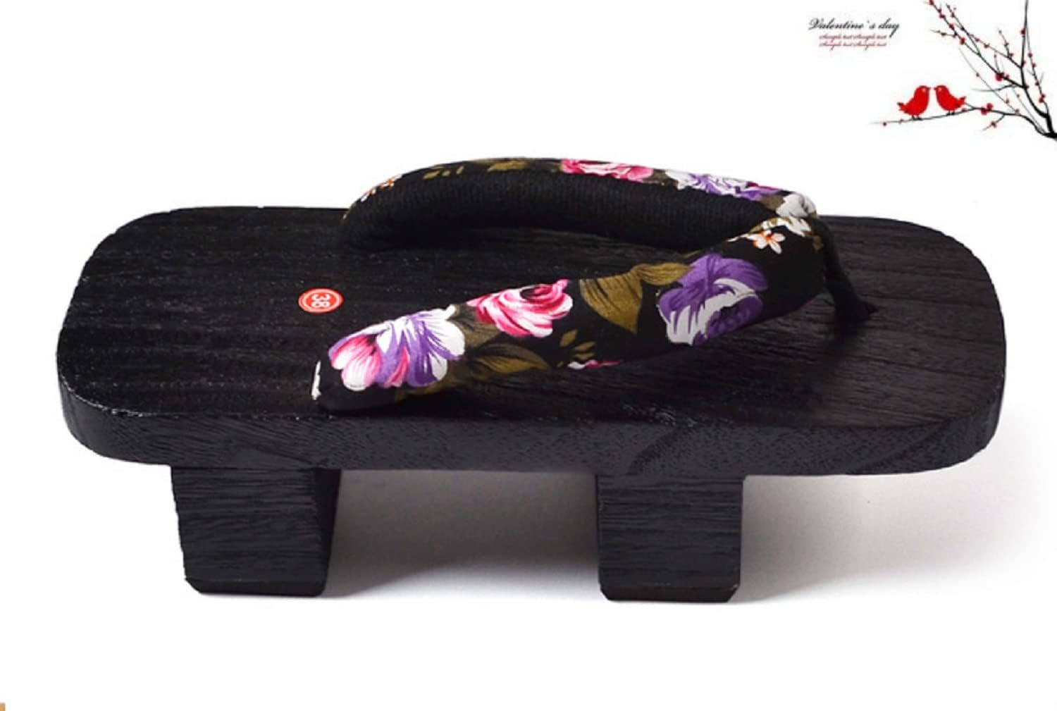 GK-O Japanese Clogs Geta Wooden Flip Flops Retro Sandals Slippers Shoes Kimono Cosplay Costume Shoes - Image 2