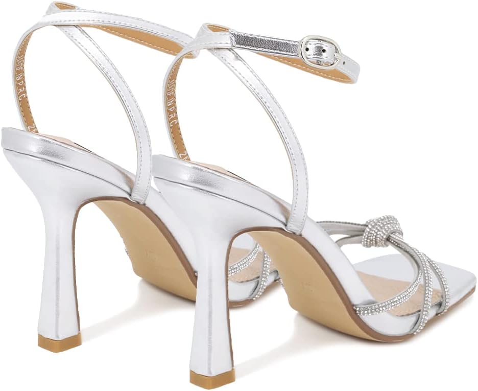 Sandali Donna QUEEN HELENA Con Tacco 7cm - Cinturino Alla Caviglia, Ecopelle, Suola Gomma, Per Cerimonie - Foto 8