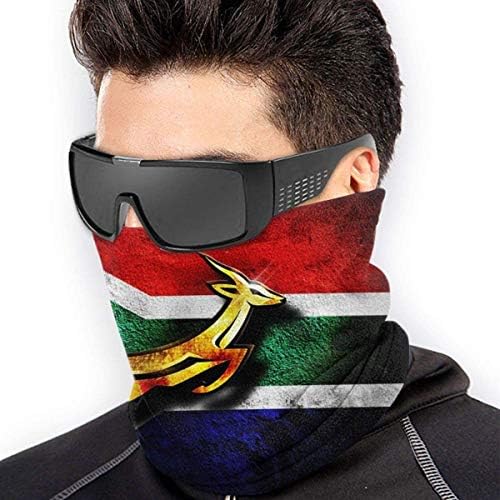 NA South Africa Flag African Emblem Springbok Face Mask Bandanas Scarf