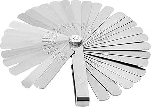 Conjunto de medidas de medição de medição de medição de medição de medição de medição de medida de medida de 0,02 a 1,00 mm de aço carbono métrico de 0,02 a 1,00 mm