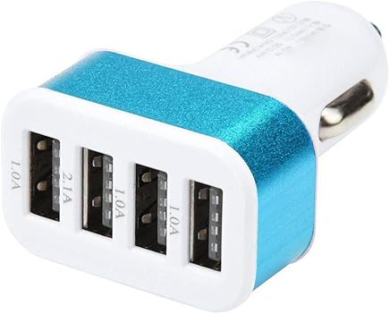 Bodbii DC 5.0V 2.1A Adaptador / 2A / 1A Coche Universal 3 Puertos USB Cargador de tel?fono de Carga r?pida Enchufe USB