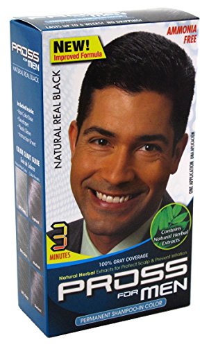Kiss Pross Haircolor For Men Natural Real Black (6 Pack)